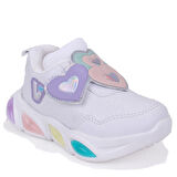 Vicco Lovely 346P25K234 Beyaz Ortopedik Işıklı Kız Çocuk Spor Ayakkabı