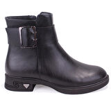 Dagoster DZA07-1004V042 Siyah Günlük Düz Topuk Kadın Bot