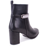 Dagoster DZA07-7251759 Siyah Klasik Topuklu Kadın Bot