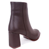 Dagoster DZA07-811501 Kahve Klasik Topuklu Kadın Bot