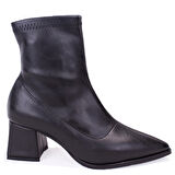 Dagoster DZA07-1277201 Siyah Klasik Topuklu Kadın Bot