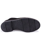 Dagoster DZA07-1236028 Siyah Süet Günlük Düz Topuk Deri Kadın Bot