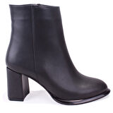 Dagoster DZA07-811501 Siyah Klasik Topuklu Kadın Bot