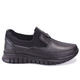 Dagoster DZA07-122044654 Siyah Ortopedik Günlük  Deri Kadın Ayakkabı