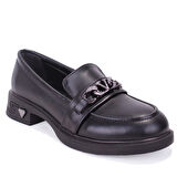 Dagoster DZA07-1270302 Siyah Günlük Loafer  Kadın Ayakkabı
