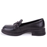 Dagoster DZA07-1270309 Siyah Günlük Loafer  Kadın Ayakkabı