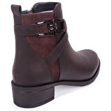 Dagoster DZA07-6822163 Kahve Günlük Düz Topuk Kadın Bot