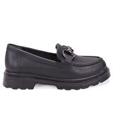 Dagoster DZA07-90830 Siyah Günlük Loafer  Kadın Ayakkabı