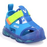 Vicco Live 332B525Y217 Mavi Ortopedik Günlük Işıklı Erkek Çocuk Spor Sandalet