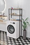 Çamaşır Makinesi Üstü Düzenleyici Raf Banyo Dolabı Rafı Makina Üstü Dolap Raf Atlantik Çam
