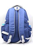 Saten Su İtici Kumaş Lacivert Renk Büyük Boy Unisex Seyahat Okul ve Sırt Çantası / 3450