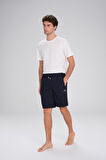Haşema Lacivert Kısa Erkek Havuz ve Deniz Şortu 2427