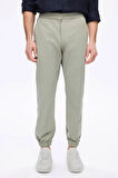 Haşema Beli ve Paçası Lastikli Bağcıklı Yeşil Erkek Jogger Pantolon 4023