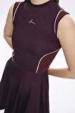 Haşema Spor Kesim Bordo 4 Parça Yarı Kapalı Mayo Takımı 5014