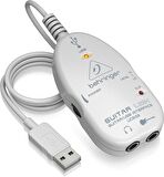 Behringer UCG102 PC/Mac veya I/OS cihazınızla Kayıt ve Karıştırma için Üstün Gitar-USB Arayüzü