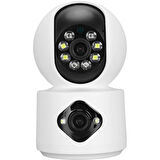Ozmik CMR-41 WiFi Kamera, İki Yönlü Sesli İnterkom Çift 2MP Lens Güvenlik Kamerası 