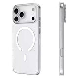 İphone 17 Pro Max Uyumlu Şeffaf Silikon Kılıf Kablosuz Şarj Destekli