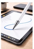 Samsung J5 PRO Uyumlu Dokunmatik Stylus Kalem Disk Uçlu Hassas Beyaz Tablet Telefon Çizim Kalemi