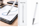Samsung J7 PRİME Uyumlu Dokunmatik Stylus Kalem Disk Uçlu Hassas Beyaz Tablet Telefon Çizim Kalemi