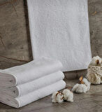 Beyaz Banyo Havlusu 10 Adet, Otel Havlusu %100 Pamuk 1. Kalite 420 gram 70x140 Cm