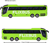 212053159 Man Şehir Otobüsü Yeşil Renk FLİXBUS