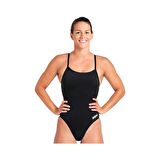 Arena Women's Team Swimsuit Challenge Solid Kadın Yüzücü Mayosu Siyah 004766550