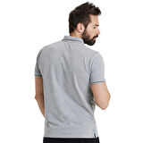 Team Solid Unisex Gri Polo Yaka T-Shirt 004901550