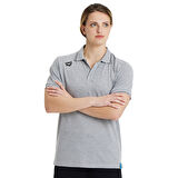 Team Solid Unisex Gri Polo Yaka T-Shirt 004901550