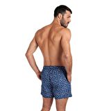 Arena Beach Short Allover Navy Multı Erkek Deniz Şortu Lacivert 005253710