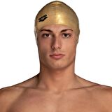 ARENA ALTIN SARI YÜZÜCÜ SİLİKON BONE ICONS TEAM STRIPE CAP 001463113 YZM