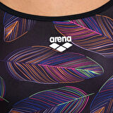 Arena Falling Leaves Swimsuit Booster Back Kadın Siyah Yüzücü Mayosu 005936550