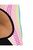 ARENA BAYAN YÜZÜCÜ MAYOSU WOMEN'S ARENA CIRCLE STRIPE SWIMSUIT LACE BACK 005927550