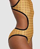 Arena Womens Arena 50TH Gold Tech One Swimsuıt Kadın Yüzücü Mayosu 006179305