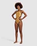 Arena Womens Arena 50TH Gold Tech One Swimsuıt Kadın Yüzücü Mayosu 006179305