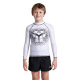 Arena 006296155 Rash Vest L/S Graphic Erkek Çocuk Yüzücü Tişörtü