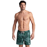 Beach Allover Printed Erkek Yeşil Yüzücü Şortu 007150610