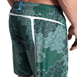Beach Allover Printed Erkek Yeşil Yüzücü Şortu 007150610