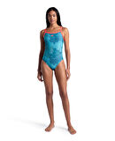 ARENA Kadın YÜZÜCÜ MAYOSU WOMEN'S ARENA CAMO KIKKO SWIMSUIT CHALLE 007160480 YZM