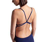 Multi Stripes Swimsuitalylace Back Kadın Yüzücü Mayosu 007158710