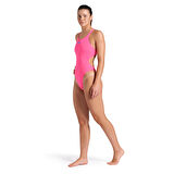 Swimsuit Tech Multi Solid Kadın Pembe Yüzücü Mayosu 004763908