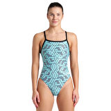 Escape Swimsuit Challenge Back Kadın Siyah Yüzücü Mayosu 007739580
