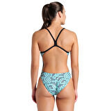 Escape Swimsuit Challenge Back Kadın Siyah Yüzücü Mayosu 007739580