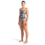 Open Your Eyes Swimsuit Lace Back Kadın Siyah Yüzücü Mayosu 008158503
