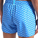 Water Prints Beach X-Short Ao Erkek Mavi Deniz Şortu 008928710
