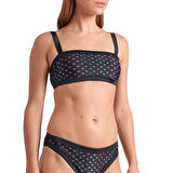 Rainbow Monogram Kadın Siyah Yüzücü Bikini 007078515