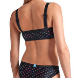 Rainbow Monogram Kadın Siyah Yüzücü Bikini 007078515