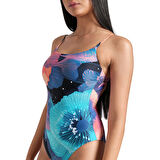 Water Prints Swimsuit Kadın Çok Renkli Yüzücü Mayosu 009398301