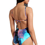 Water Prints Swimsuit Kadın Çok Renkli Yüzücü Mayosu 009398301