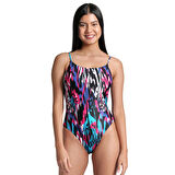 Water Prints Swimsuit Kadın Çok Renkli Yüzücü Mayosu 009398501
