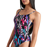Water Prints Swimsuit Kadın Çok Renkli Yüzücü Mayosu 009398501